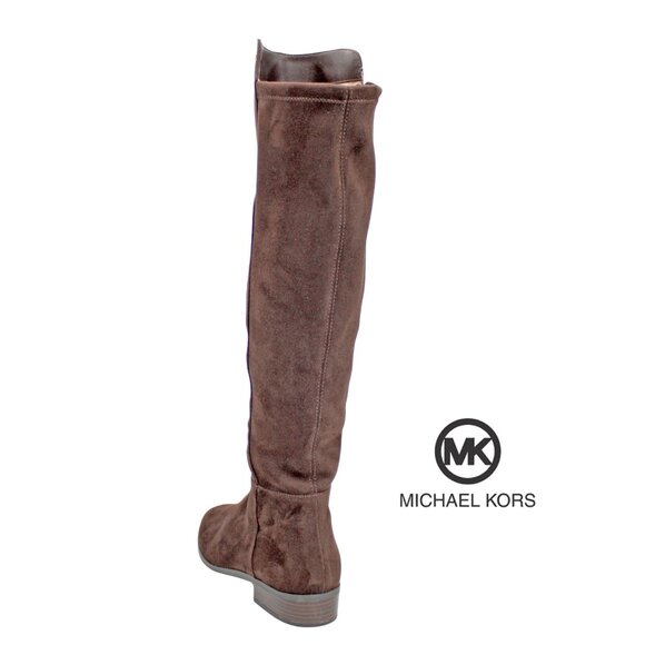 Michael Kors Women's Bromley Suede Side-Zip Over The Knee Boots - Picture 4 of 9